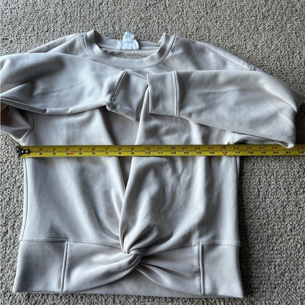 For The Republic Knotted Cream Sweatshirt - Picture 6 of 7
